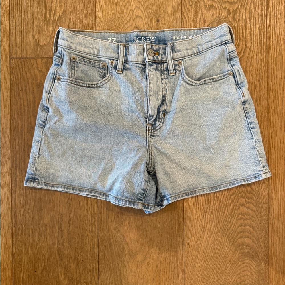 J. Crew High Rise Denim Shorts